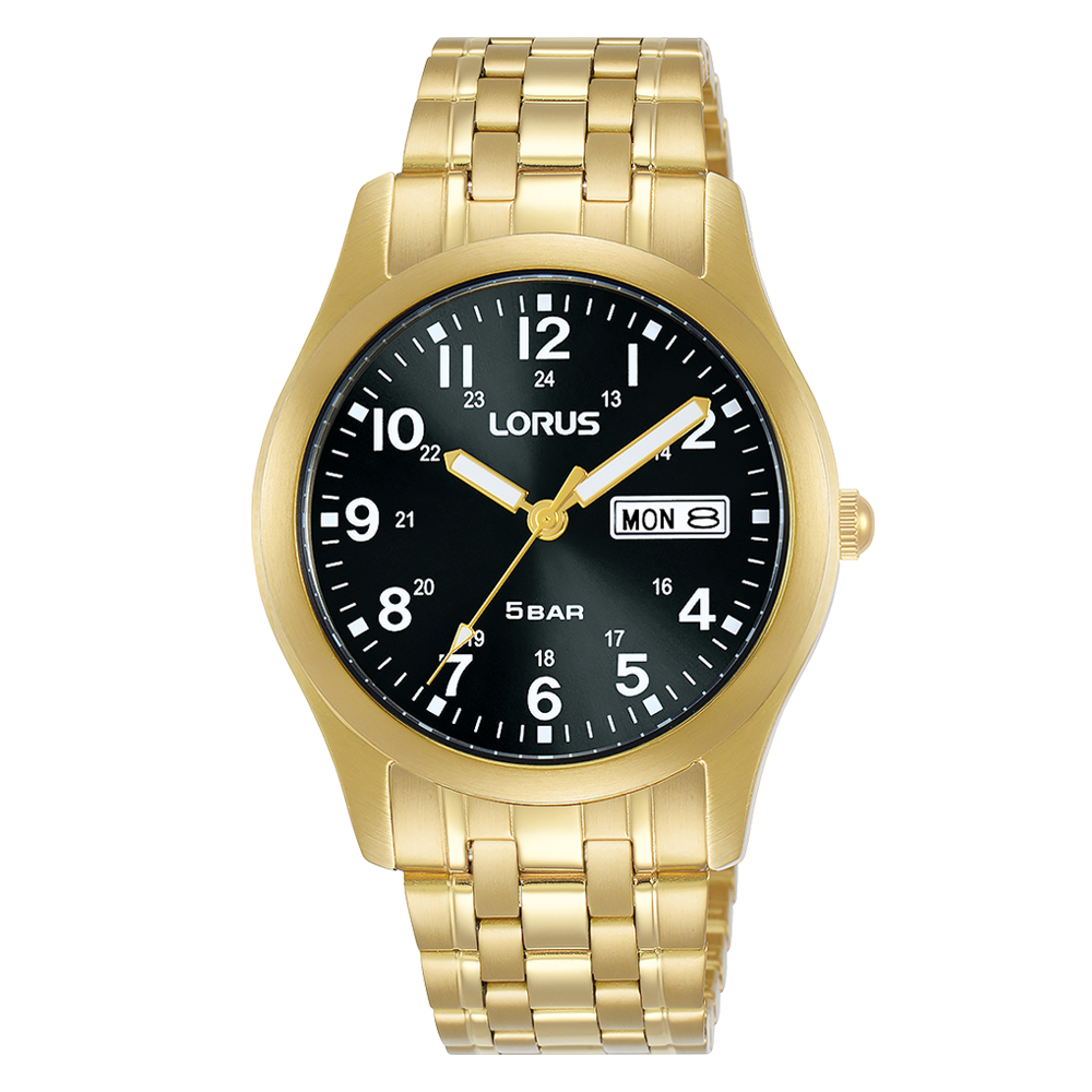 Lorus men's watch. Hexagon gold face. V041-5020 Z0 2024